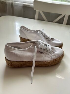 Superga White Low-Top Canvas Sneaker